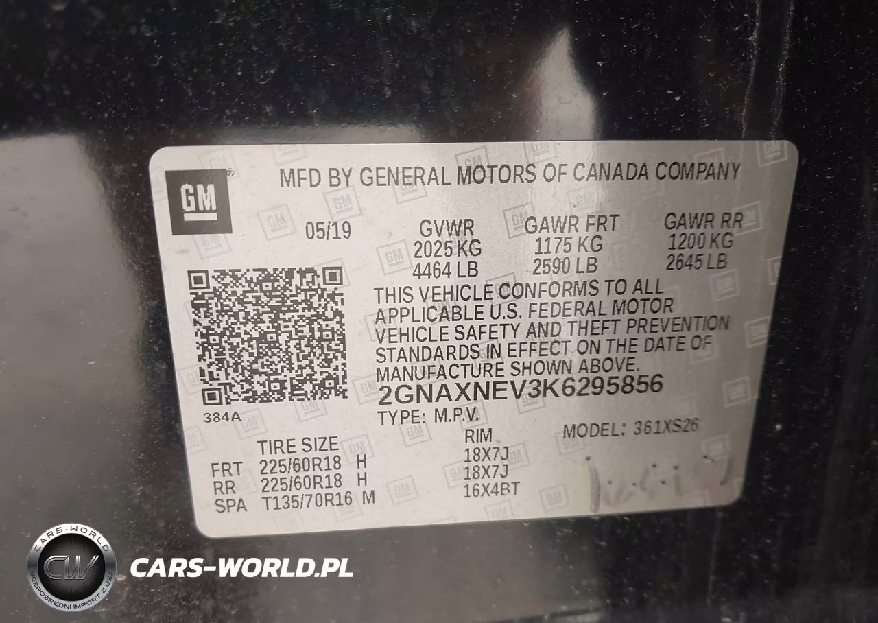 2019 Chevrolet Equinox Premier VIN:2GNAXNEV3K6295856 - 9