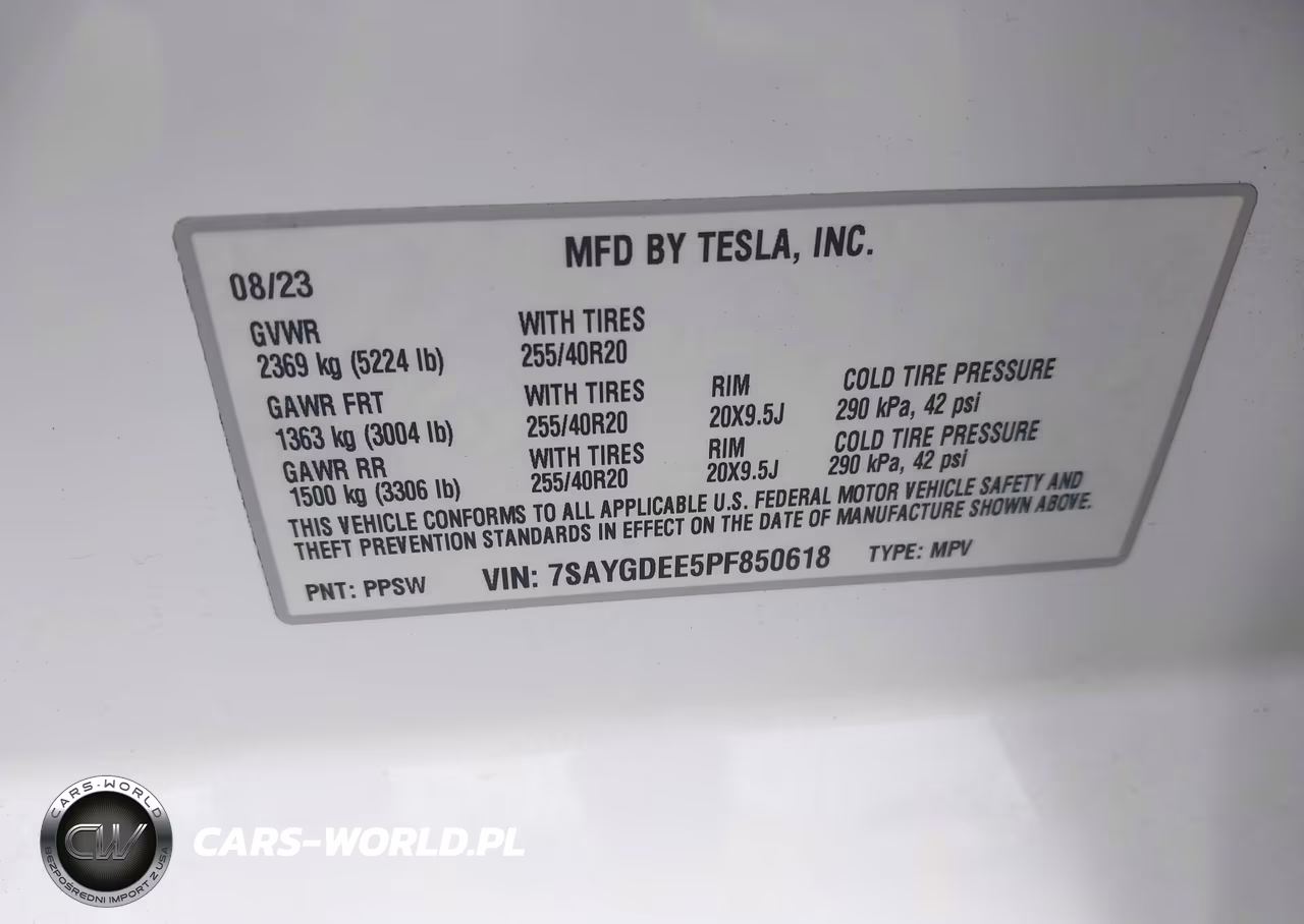 2023 Tesla Model Y Awd-Long Range Dual Motor All-Wheel Drive VIN:7SAYGDEE5PF850618 - 9
