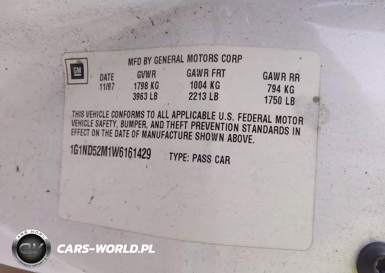 1998 Chevrolet Malibu VIN:1G1ND52M1W6161429 - 9