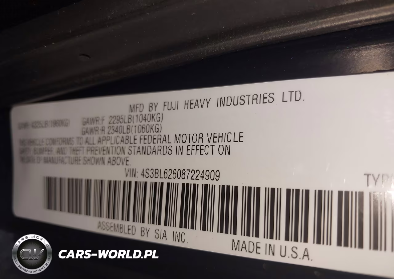 2008 Subaru Legacy (Natl) Ltd-Ltd W-Vdc VIN:4S3BL626087224909 - 9