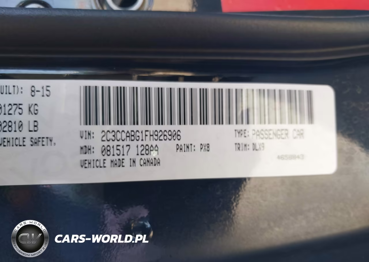 2015 Chrysler 300 300S VIN:2C3CCABG1FH926906 - 9