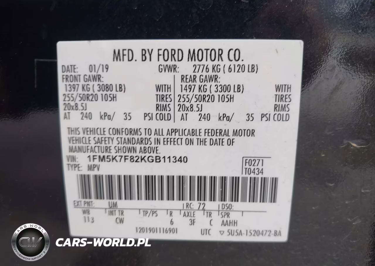 2019 Ford Explorer Limited VIN:1FM5K7F82KGB11340 - 9