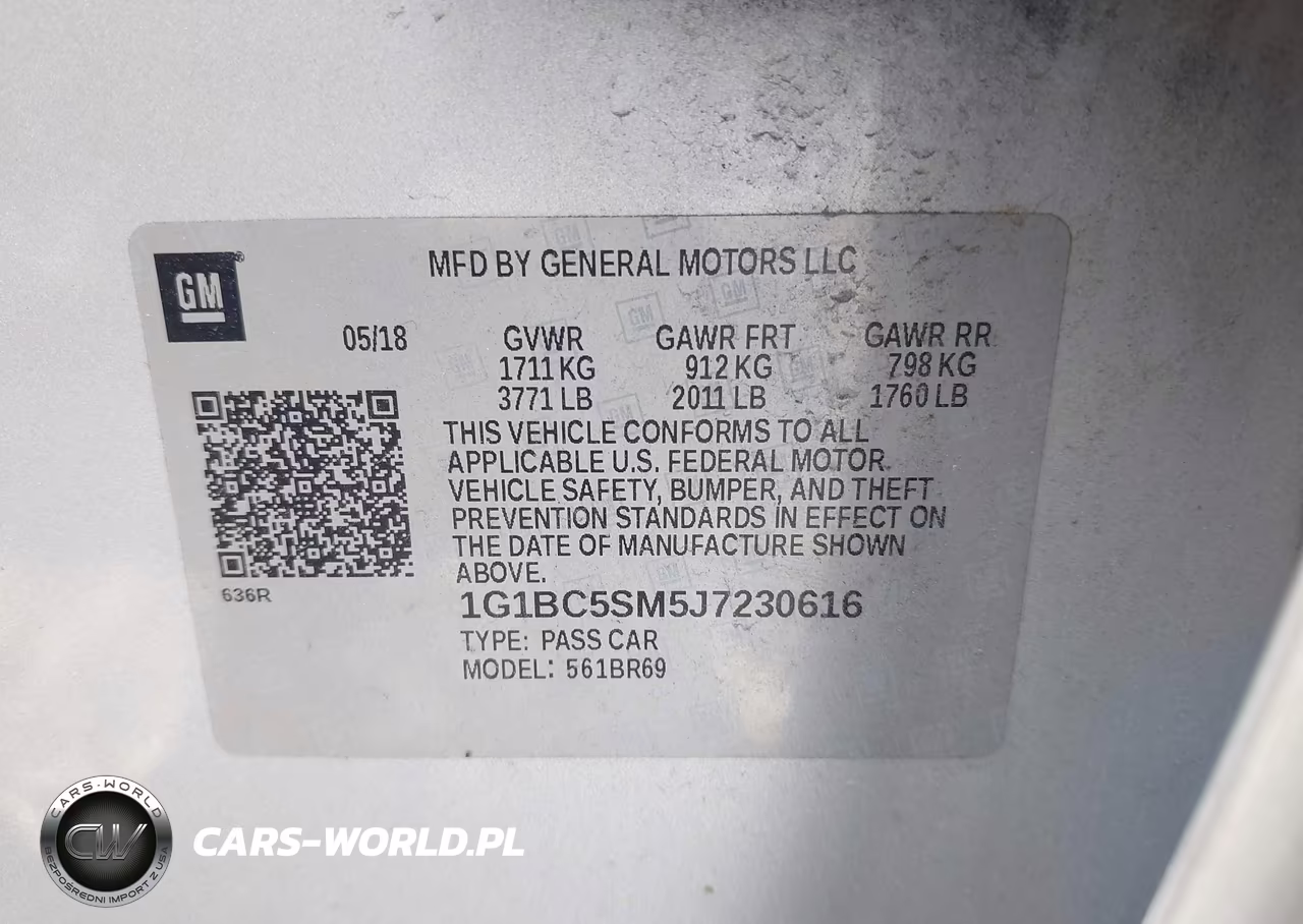 2018 Chevrolet Cruze Ls Auto VIN:1G1BC5SM5J7230616 - 9