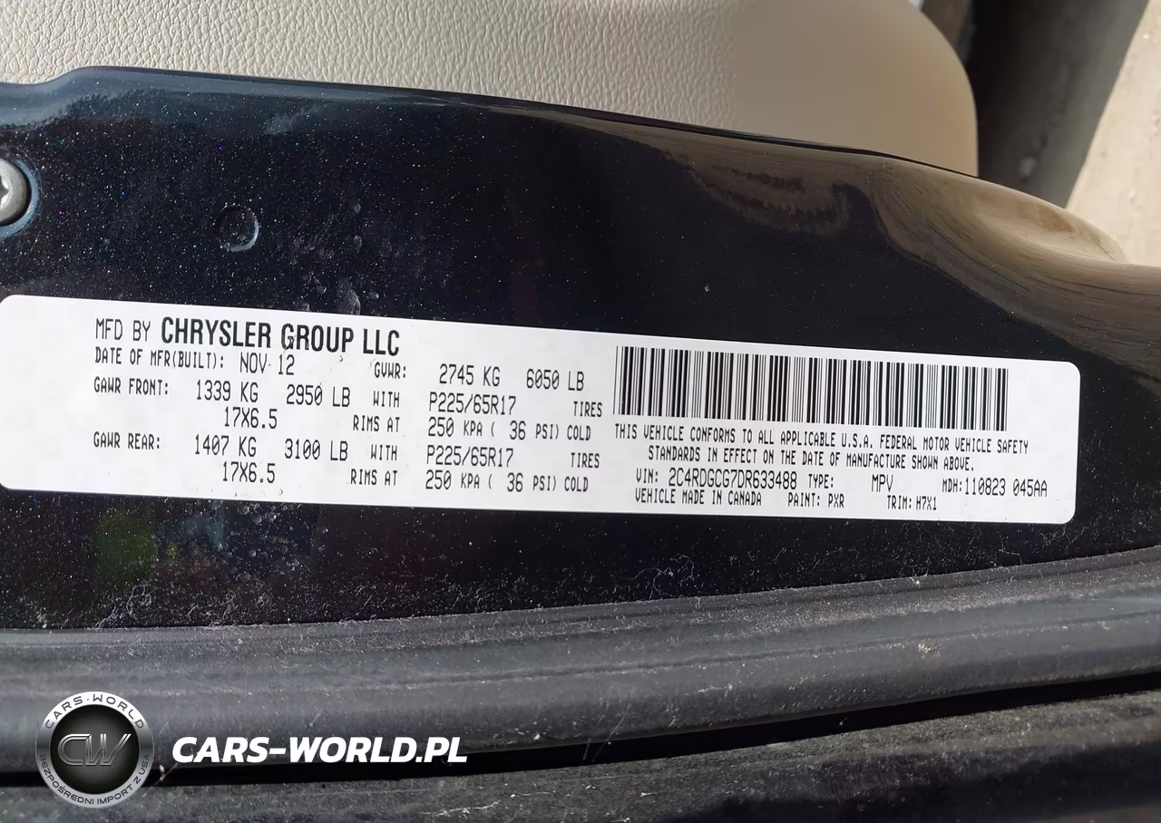 2013 Dodge Grand Caravan Sxt VIN:2C4RDGCG7DR633488 - 9