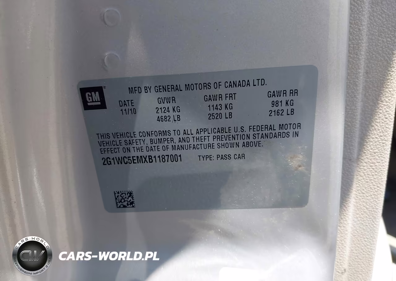 2011 Chevrolet Impala Ltz VIN:2G1WC5EMXB1187001 - 9