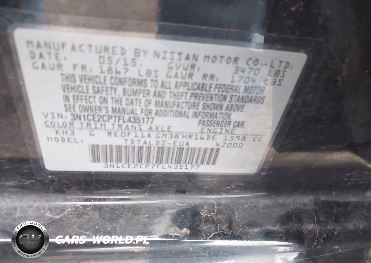 2015 Nissan Versa Note Sv VIN:3N1CE2CP7FL435177 - 9