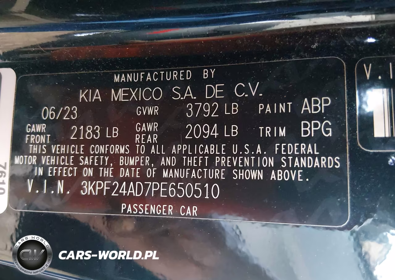 2023 Kia Forte Lxs VIN:3KPF24AD7PE650510 - 9