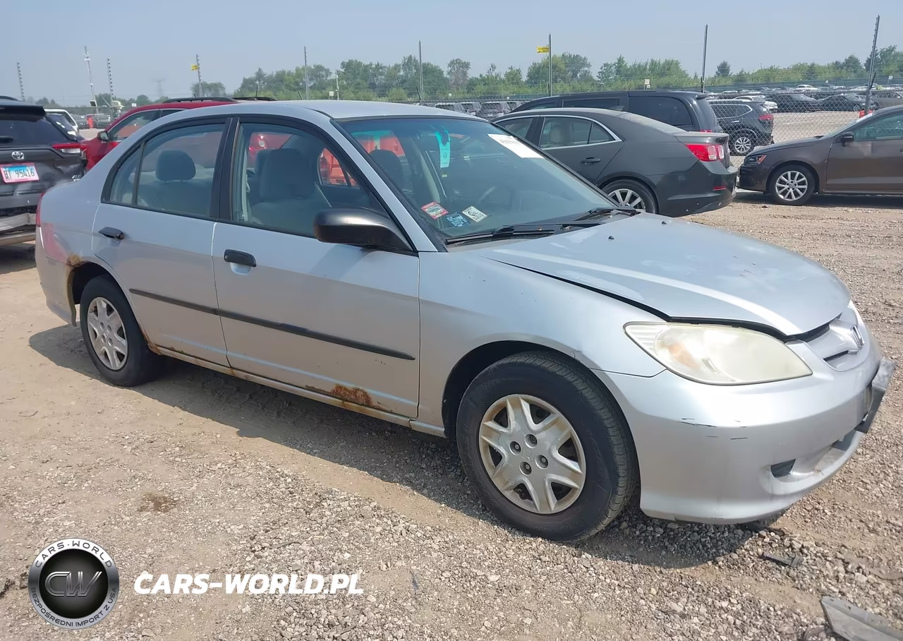 2004 Honda Civic Vp VIN:2HGES16484H581394 - 1