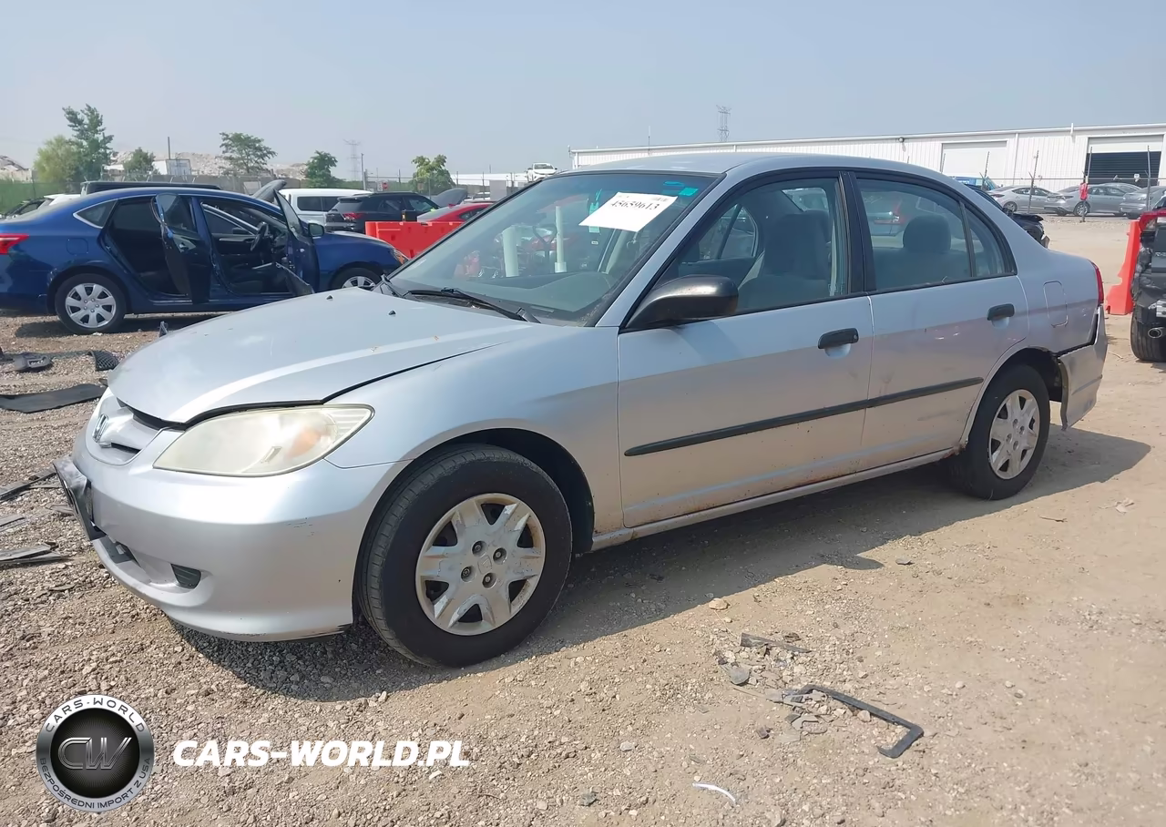 2004 Honda Civic Vp VIN:2HGES16484H581394 - 2