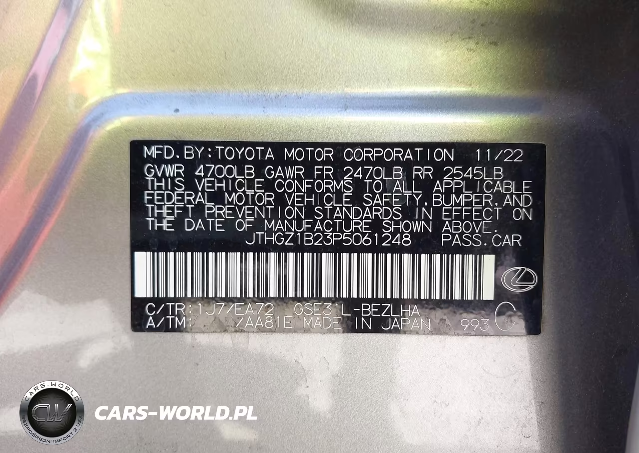 2023 Lexus Is 350 F Sport VIN:JTHGZ1B23P5061248 - 9