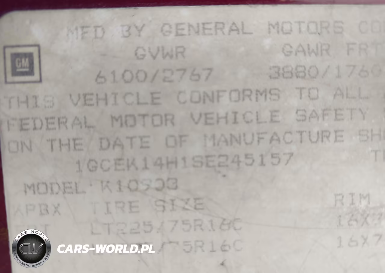 1995 Chevrolet Gmt-400 K1500 VIN:1GCEK14H1SE245157 - 9