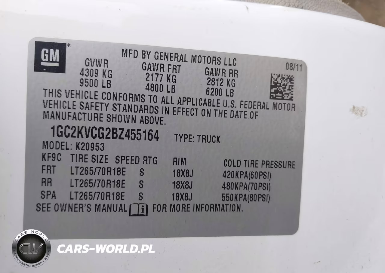 2011 Chevrolet Silverado 2500Hd Work Truck VIN:1GC2KVCG2BZ455164 - 9