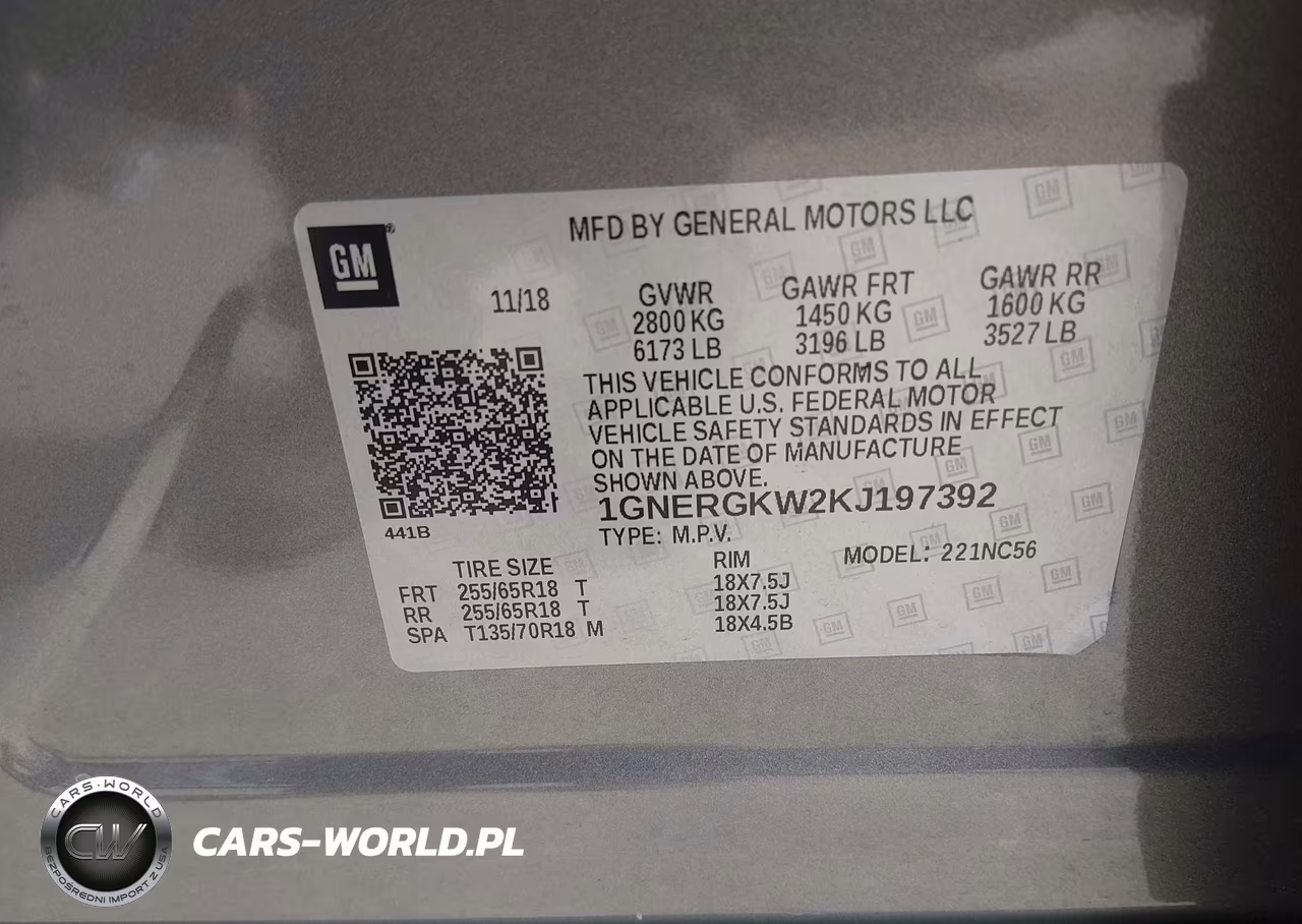 2019 Chevrolet Traverse 1Lt VIN:1GNERGKW2KJ197392 - 9