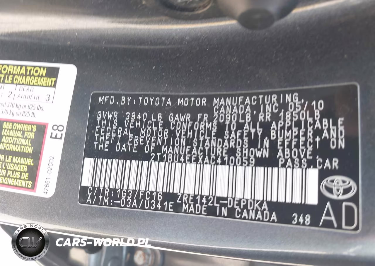 2010 Toyota Corolla Le VIN:2T1BU4EEXAC410059 - 9