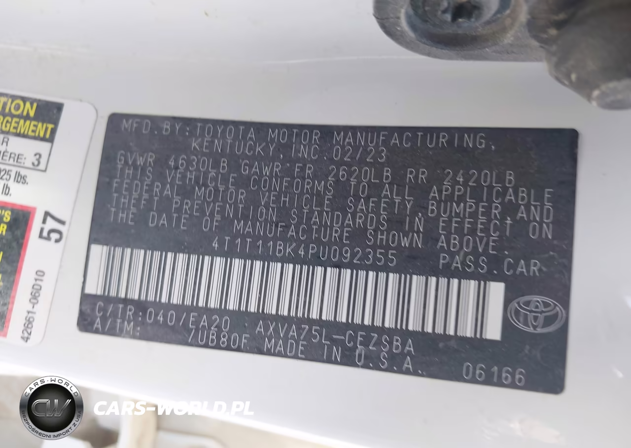 2023 Toyota Camry Se Awd VIN:4T1T11BK4PU092355 - 9