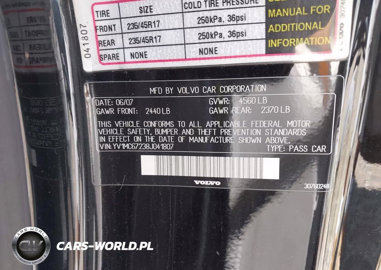 2008 Volvo C70 T5 M VIN:YV1MC67238J041807 - 9