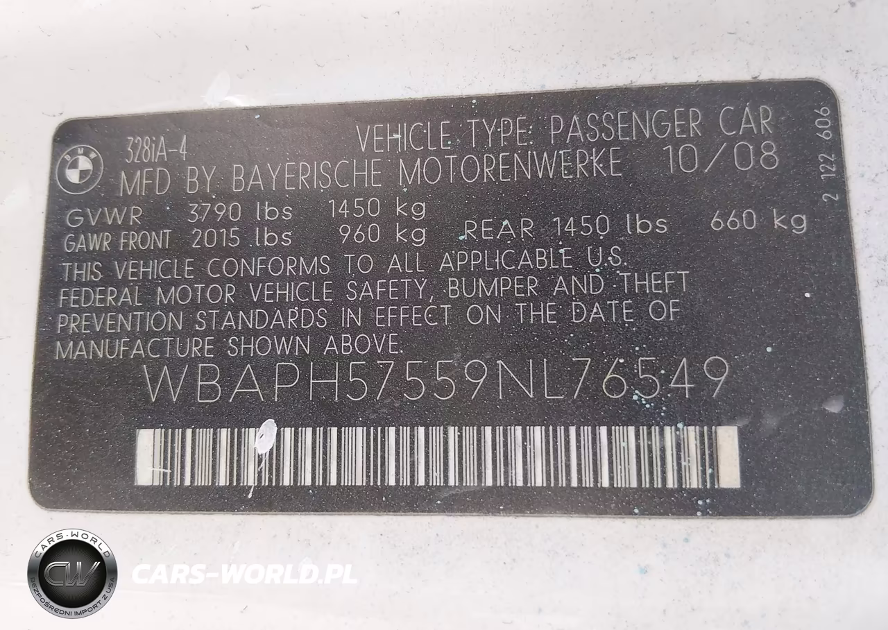 2009 BMW 328I VIN:WBAPH57559NL76549 - 9