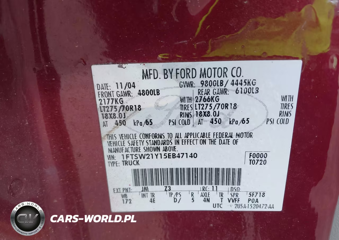2005 Ford F-250 Lariat-Xl-Xlt VIN:1FTSW21Y15EB47140 - 9