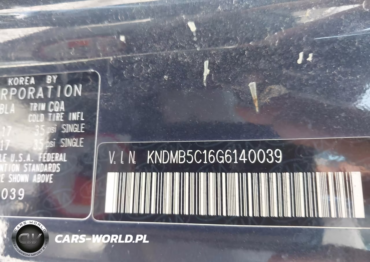 2016 Kia Sedona Lx VIN:KNDMB5C16G6140039 - 9