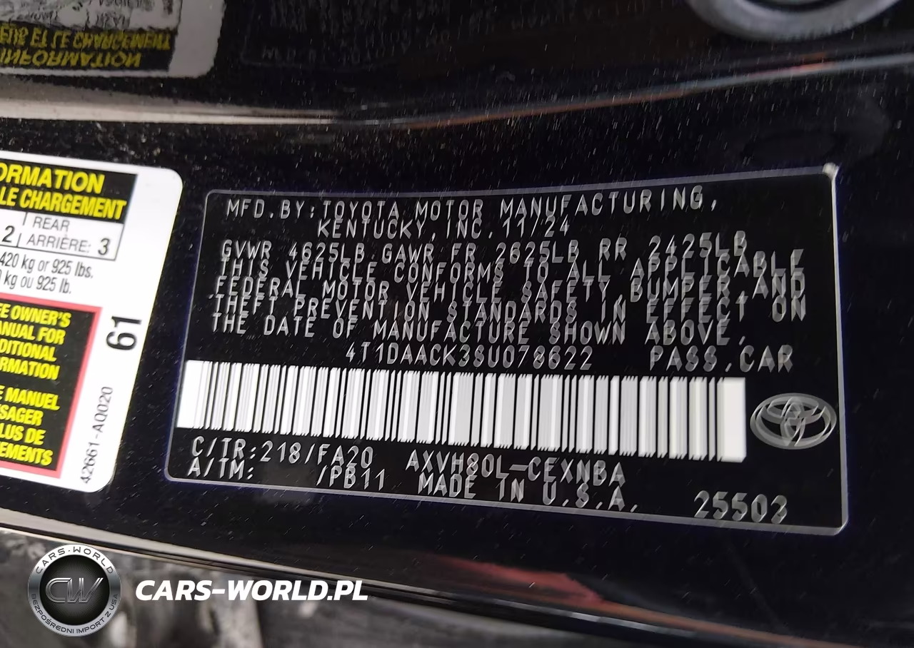 2025 Toyota Camry Le VIN:4T1DAACK3SU078622 - 9