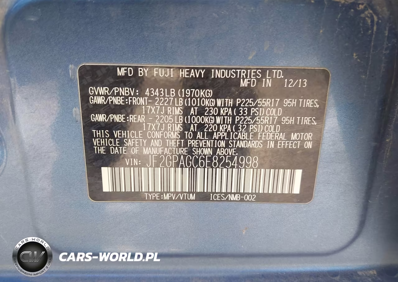 2014 Subaru Xv Crosstrek 2.0I Limited VIN:JF2GPAGC6E8254998 - 9