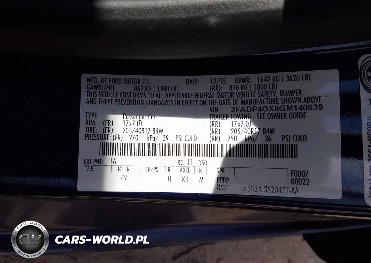 2016 Ford Fiesta St VIN:3FADP4GX8GM140639 - 9