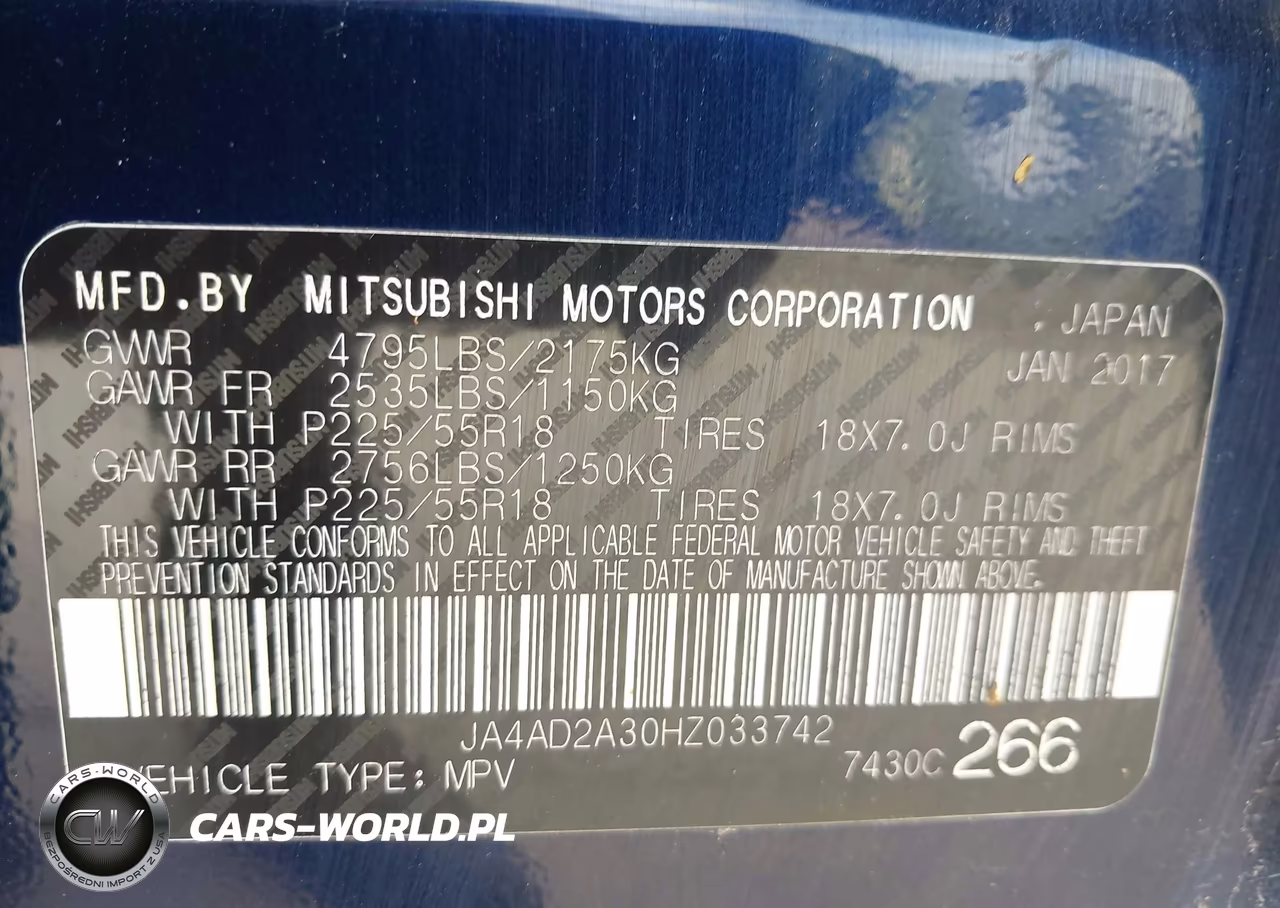 2017 Mitsubishi Outlander Es VIN:JA4AD2A30HZ033742 - 9
