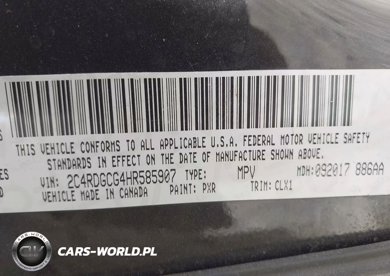 2017 Dodge Grand Caravan Sxt VIN:2C4RDGCG4HR585907 - 9