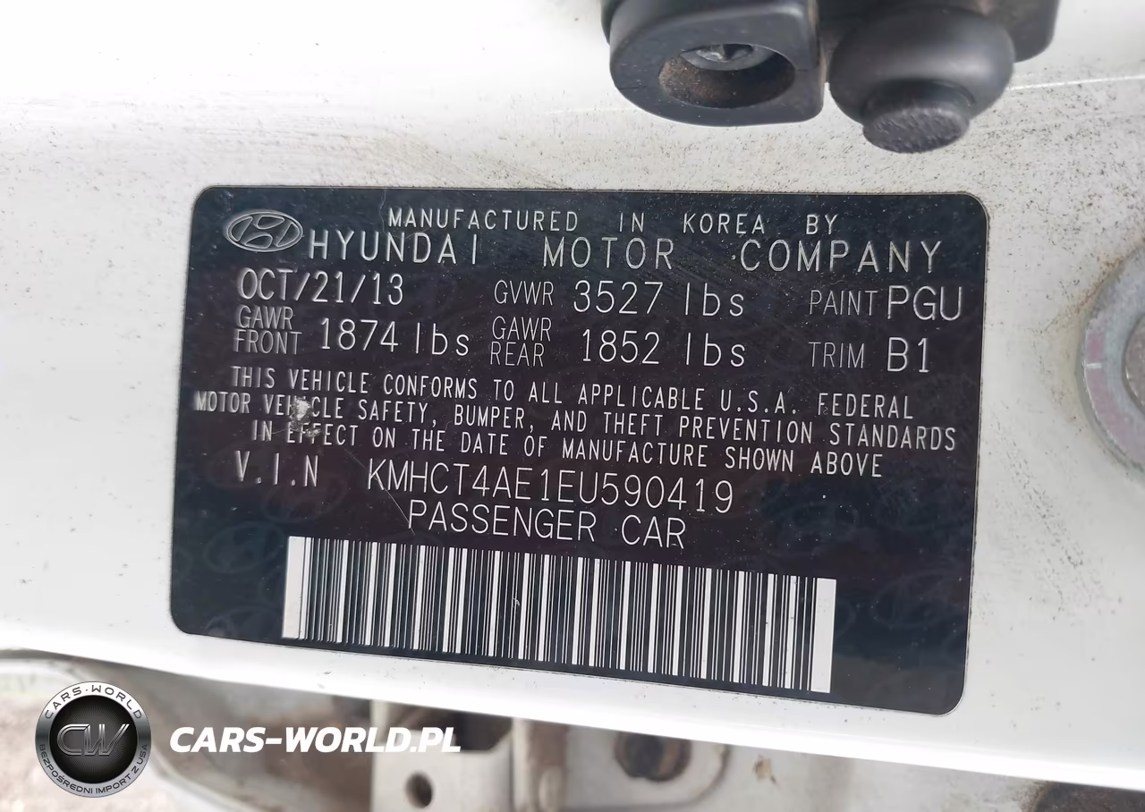 2014 Hyundai Accent Gls VIN:KMHCT4AE1EU590419 - 9