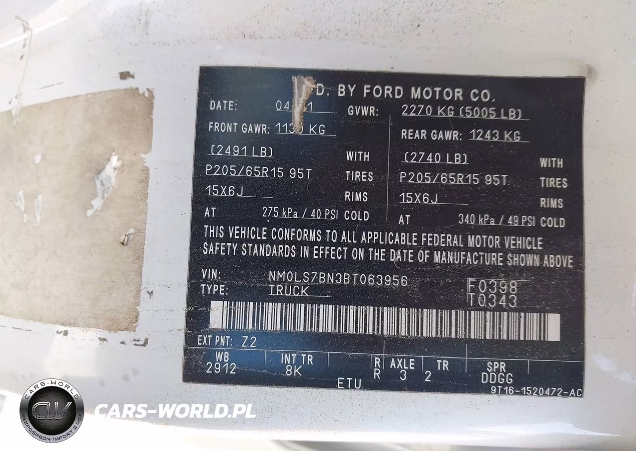2011 Ford Transit Connect Xlt VIN:NM0LS7BN3BT063956 - 9