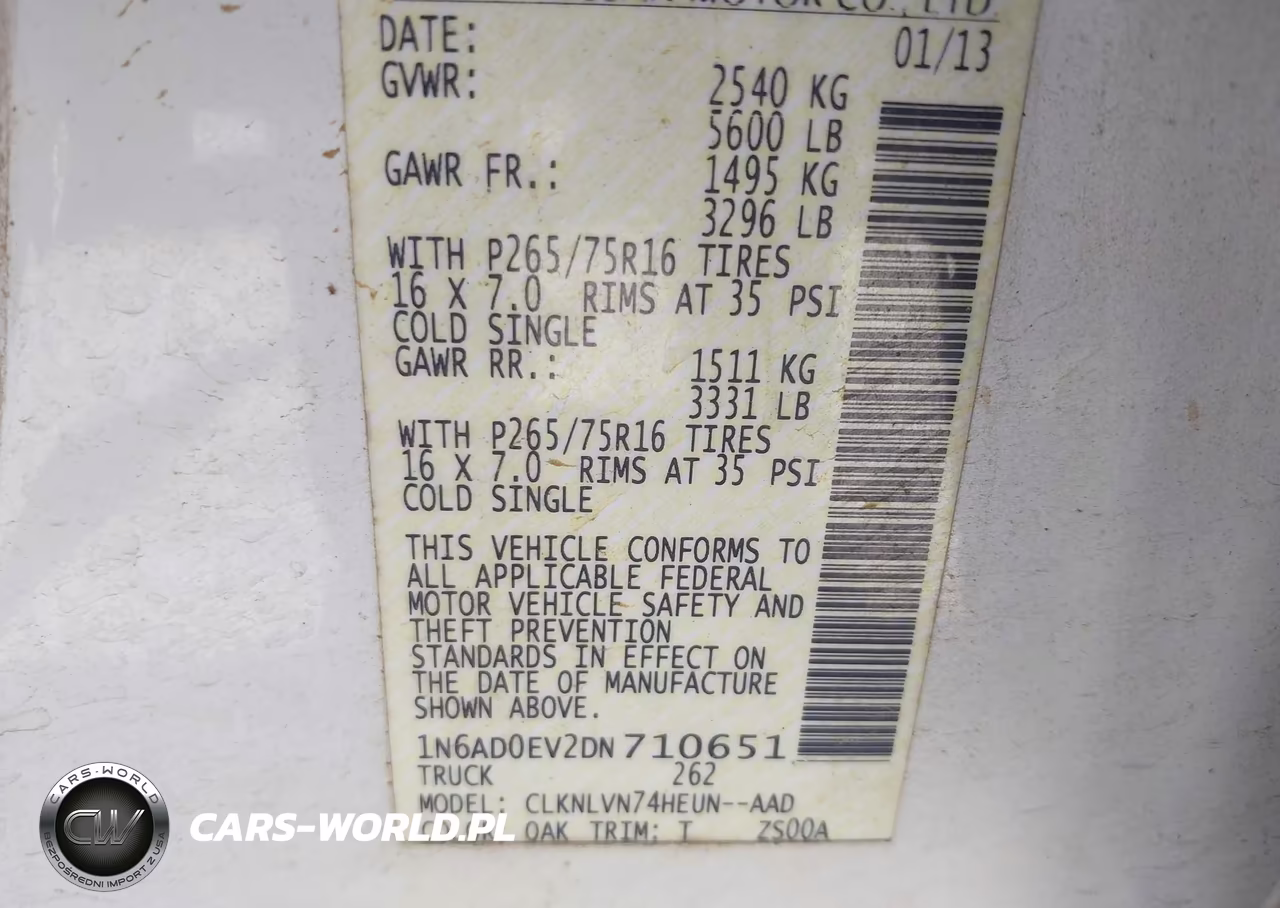 2013 Nissan Frontier Pro-4X VIN:1N6AD0EV2DN710651 - 9