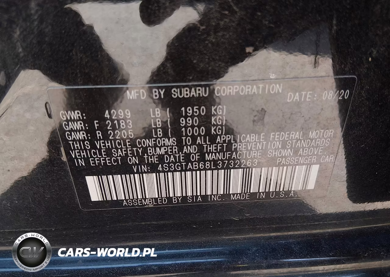 2020 Subaru Impreza 5-Door VIN:4S3GTAB68L3732263 - 9