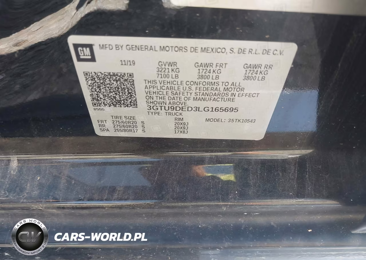 2020 GMC Sierra 1500 4Wd Short Box Slt VIN:3GTU9DED3LG165695 - 9