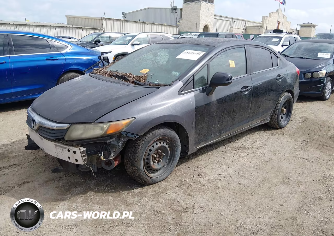 2012 Honda Civic Lx VIN:2HGFB2F52CH333076 - 2
