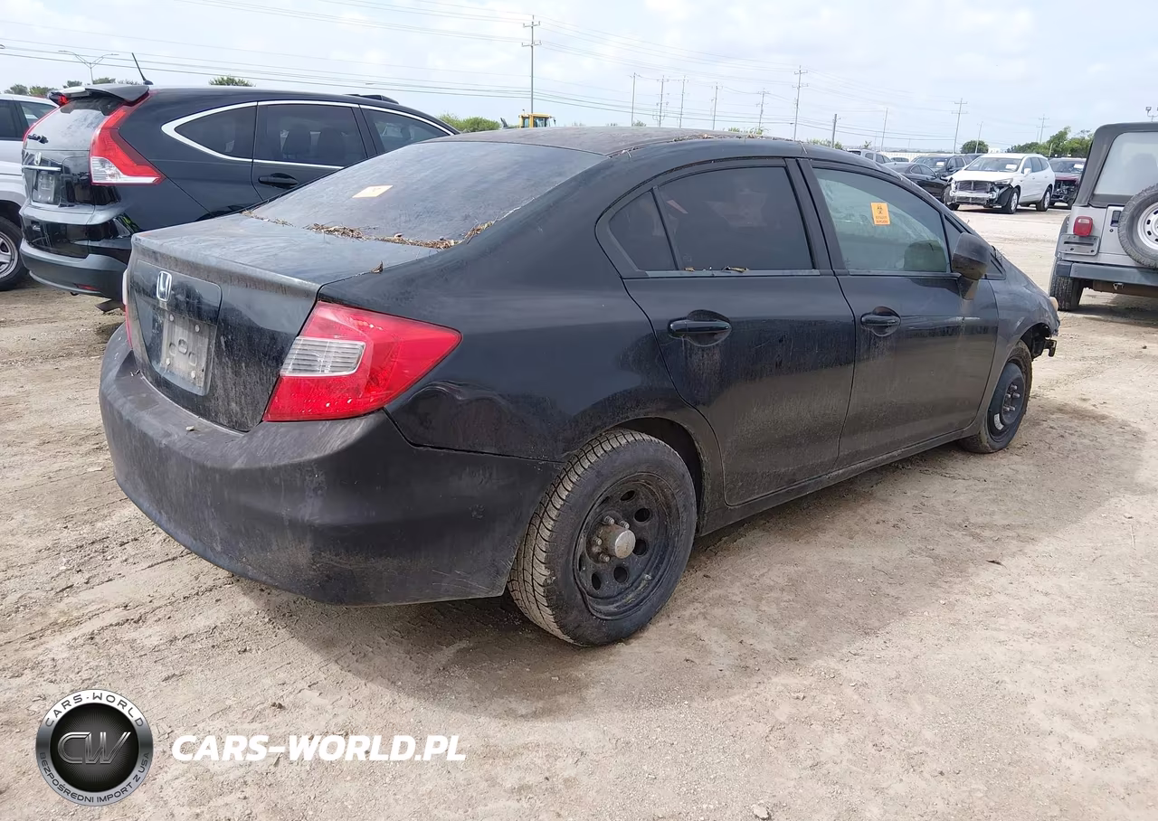 2012 Honda Civic Lx VIN:2HGFB2F52CH333076 - 4
