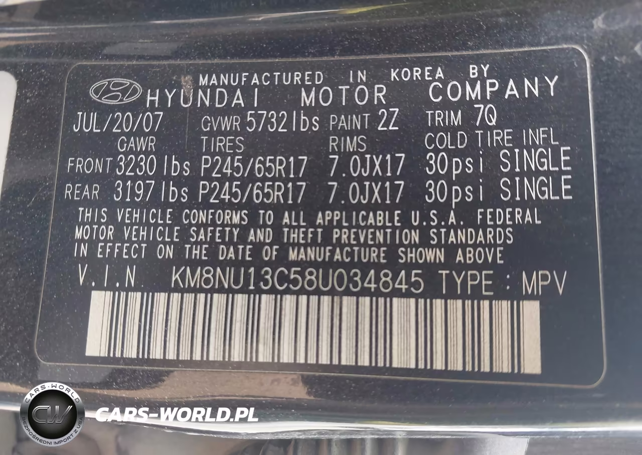 2008 Hyundai Veracruz Gls-Limited-Se VIN:KM8NU13C58U034845 - 9