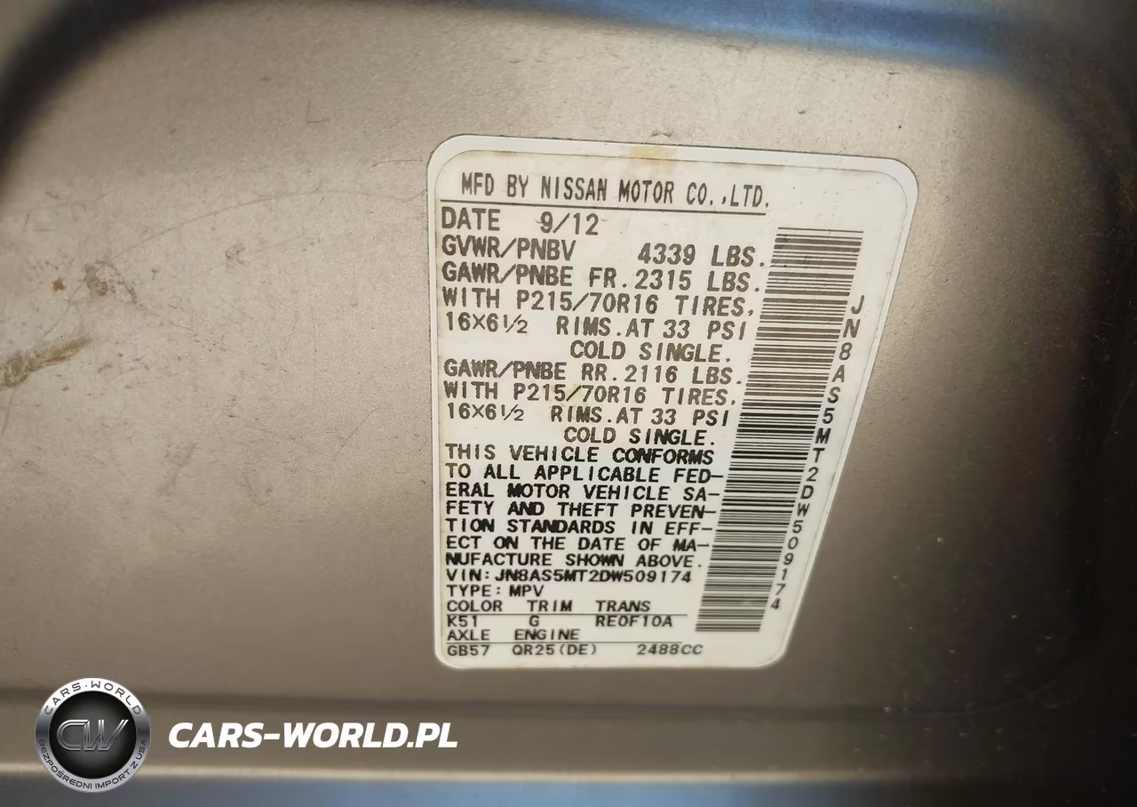 2013 Nissan Rogue S VIN:JN8AS5MT2DW509174 - 9