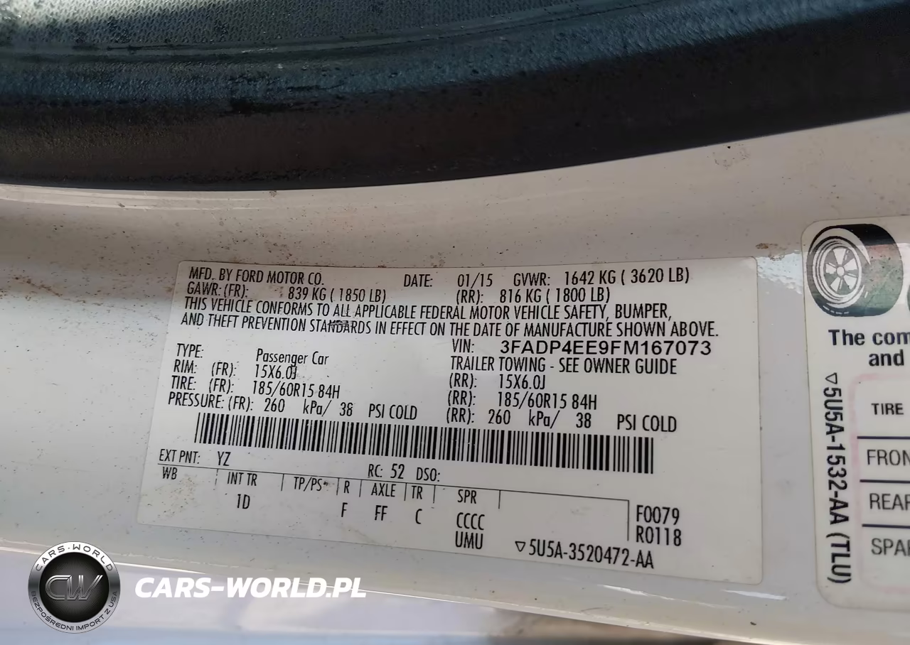 2015 Ford Fiesta Se VIN:3FADP4EE9FM167073 - 9