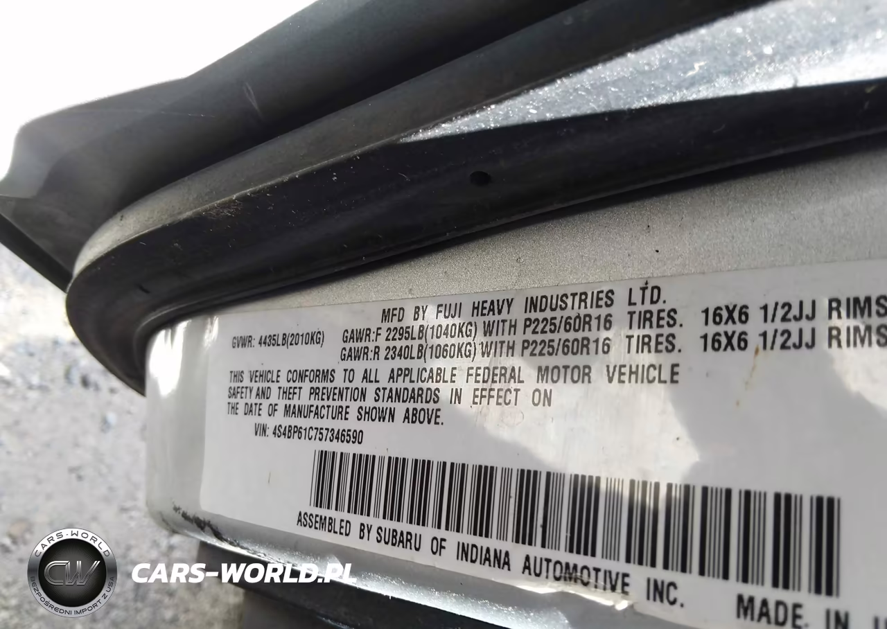 2005 Subaru Outback 2.5I VIN:4S4BP61C757346590 - 9