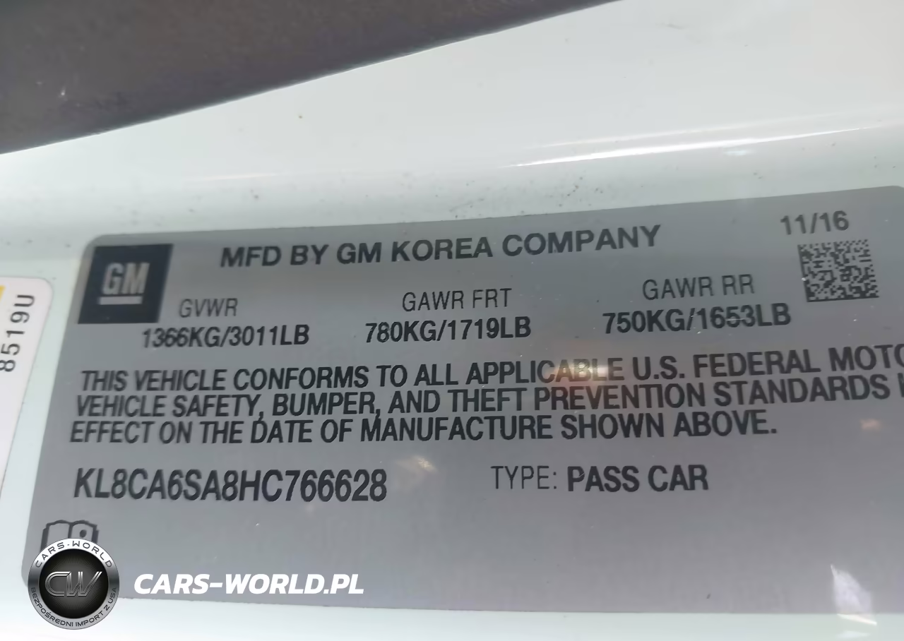 2017 Chevrolet Spark Ls Manual VIN:KL8CA6SA8HC766628 - 9