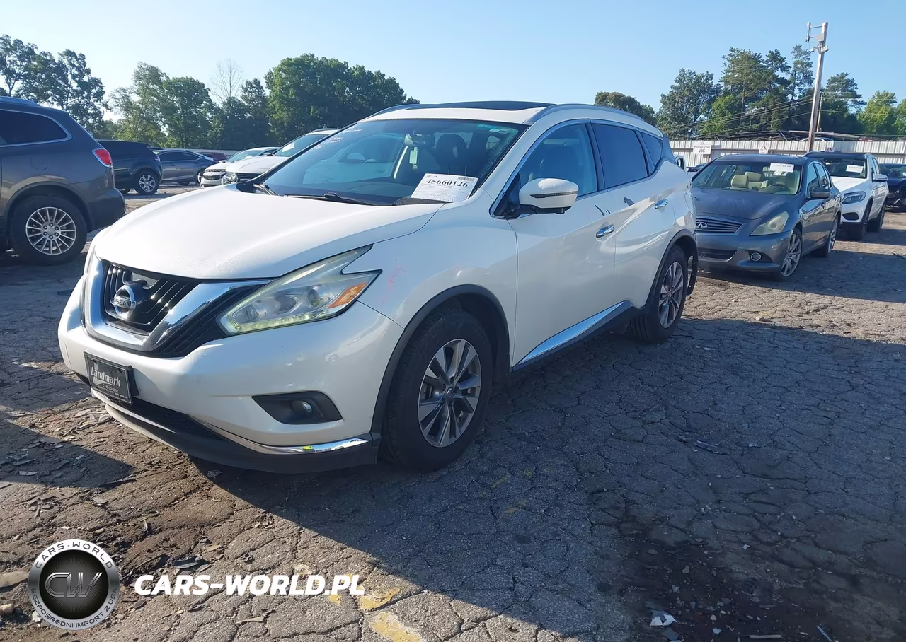 2016 Nissan Murano Sl VIN:5N1AZ2MG9GN146354 - 2