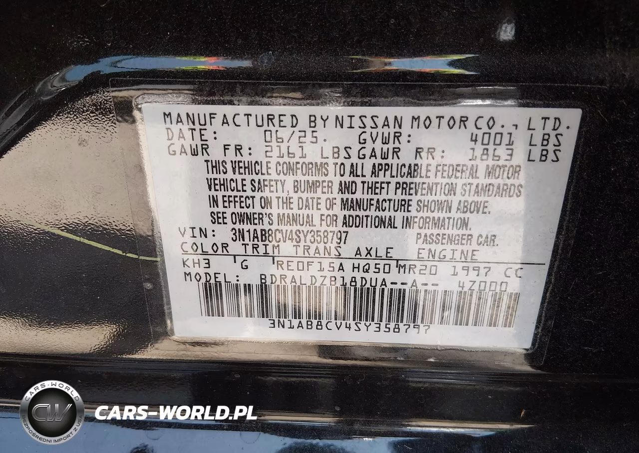 2025 Nissan Sentra Sv VIN:3N1AB8CV4SY358797 - 9
