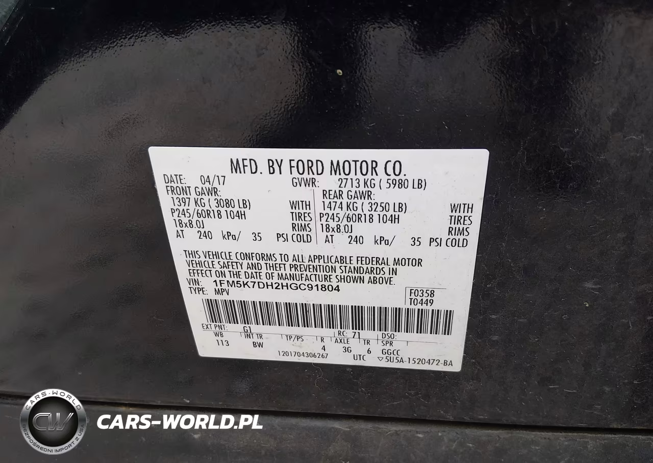 2017 Ford Explorer Xlt VIN:1FM5K7DH2HGC91804 - 9