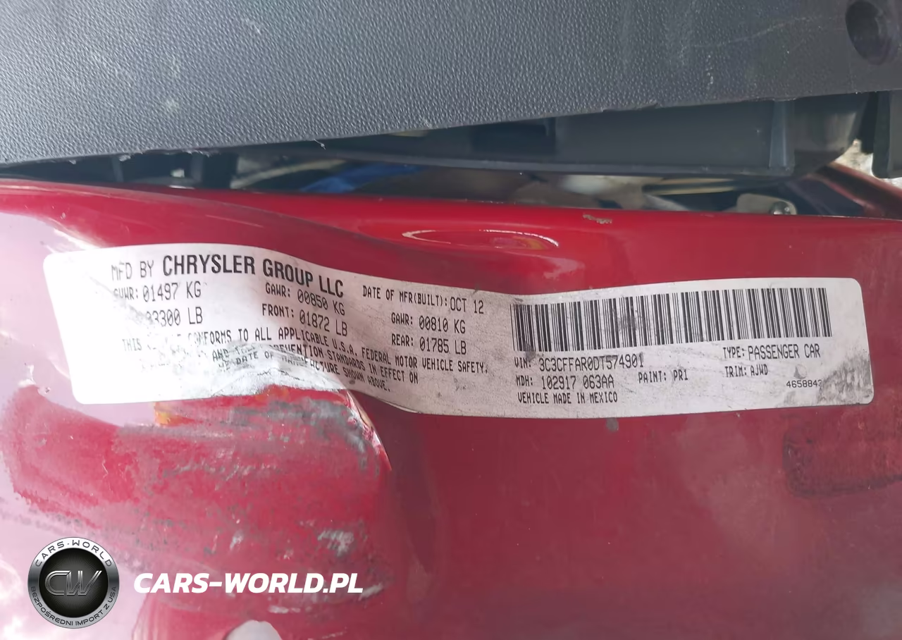 2013 Fiat 500 Pop VIN:3C3CFFAR0DT574901 - 9