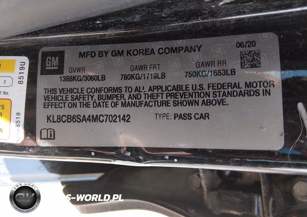 2021 Chevrolet Spark Fwd Ls Automatic VIN:KL8CB6SA4MC702142 - 9