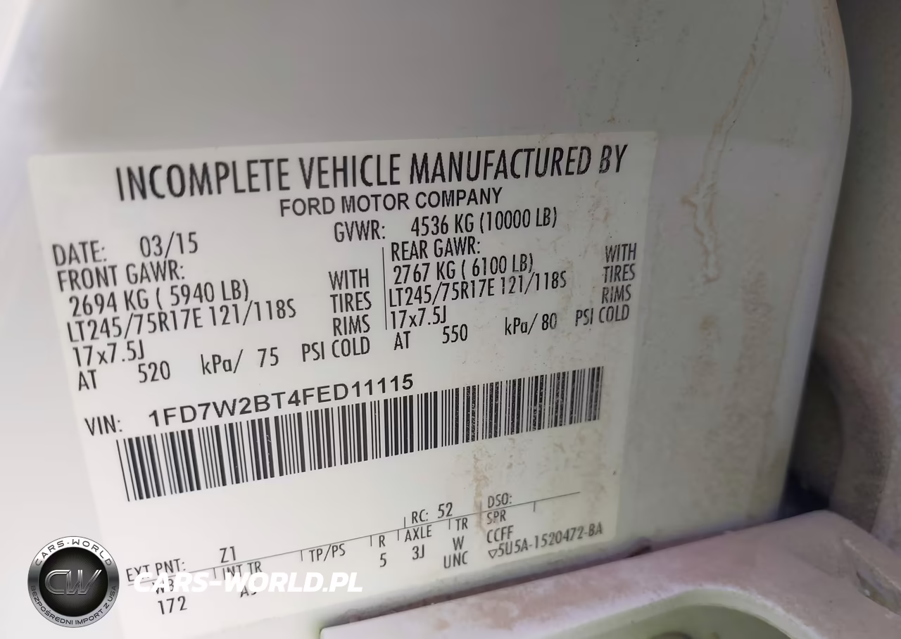 2015 Ford F-250 Xl VIN:1FD7W2BT4FED11115 - 9