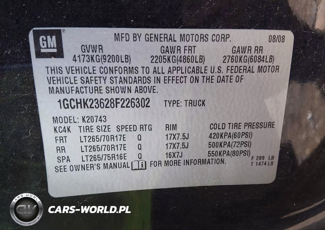 2008 Chevrolet Silverado 2500Hd Ltz VIN:1GCHK23628F226302 - 9
