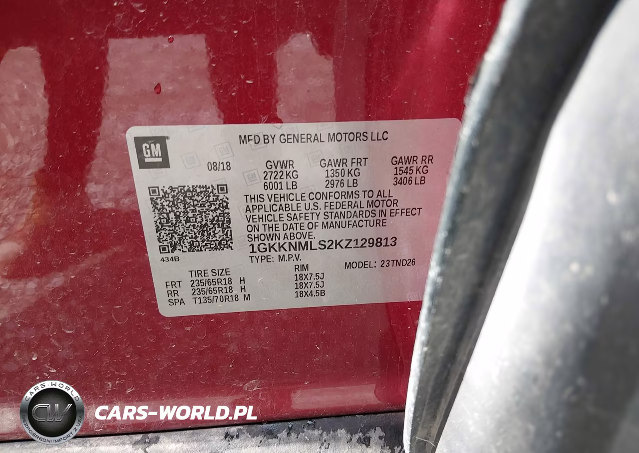 2019 GMC Acadia Slt-1 VIN:1GKKNMLS2KZ129813 - 9