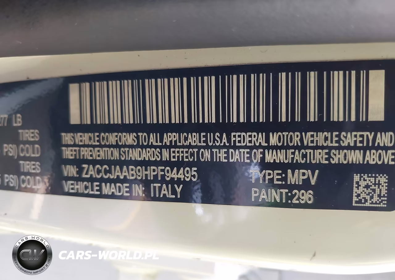 2017 Jeep Renegade Sport VIN:ZACCJAAB9HPF94495 - 9