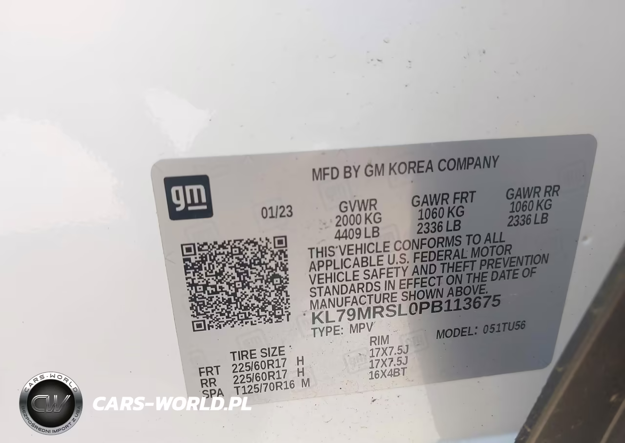 2023 Chevrolet Trailblazer Awd Lt VIN:KL79MRSL0PB113675 - 9